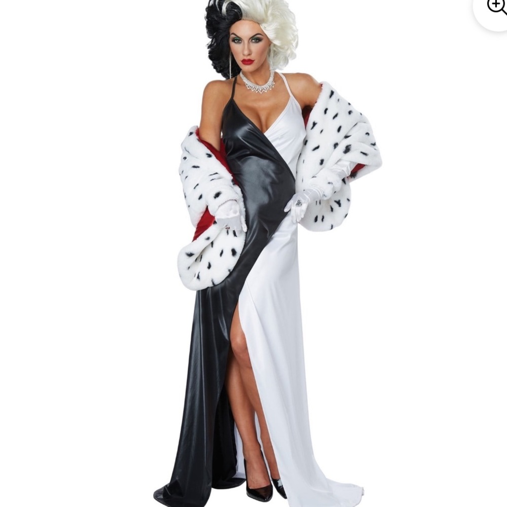 Cruella De Vil Costume Adult Size XS (2-4)